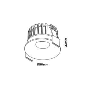 Keylight Binny Deep technical drawing