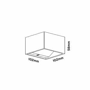 Keylight Block W technical drawing