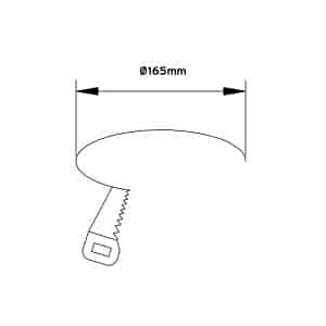 Keylight Charon hole size