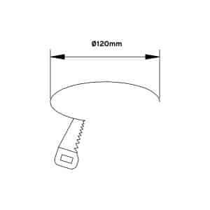 Keylight Escape R Recessed hole size