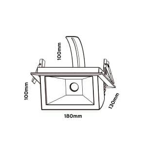 Keylight Fox technical drawing