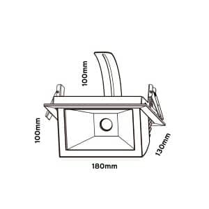 Keylight Fox technical drawing