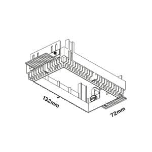 Keylight SQ Mini 2 Trimless stucframe hole size