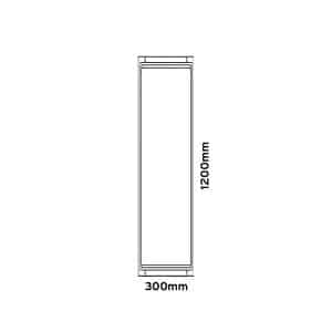 Keylight Insert Flat Platinum RT technical drawing