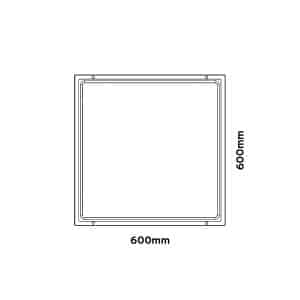 Keylight Insert Flat Platinum SQ technical drawing