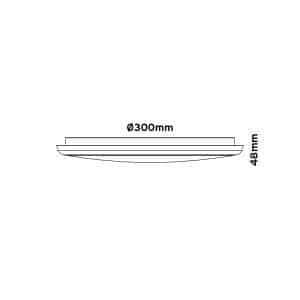 Keylight Meteor technical drawing