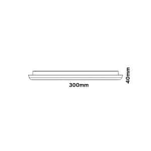 Keylight Meteor SQ technical drawing