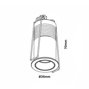 Keylight Mito R Mini technical drawing