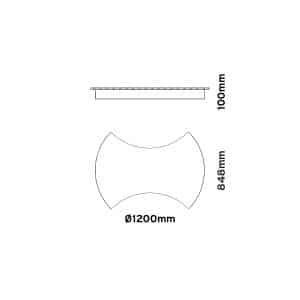 Keylight Nomo Three technical drawing