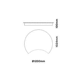 Keylight Nomo Two technical drawing