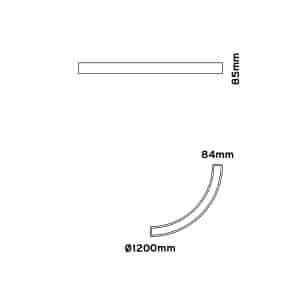 Keylight Profile C 25 technical drawing