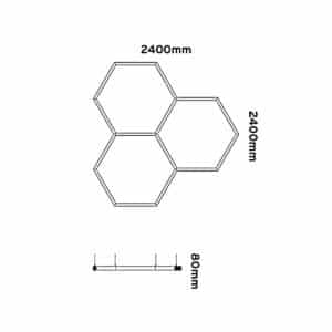 Keylight Profile Hexa 3.1 24 technical drawing