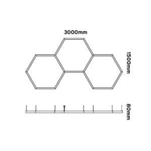 Keylight Profile Hexa 3.2 30 technical drawing