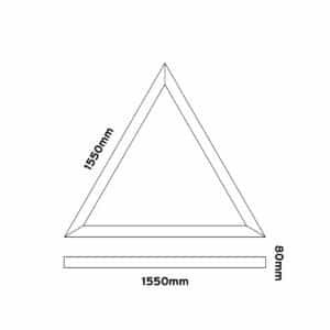 Keylight Profile Tri 15 technical drawing