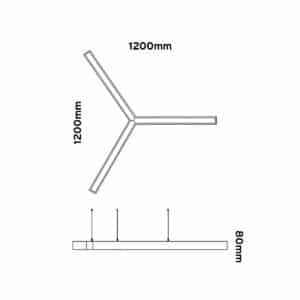 Keylight Profile Y 12 technical drawing