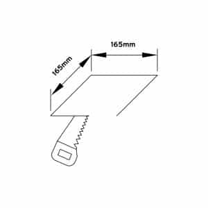 Keylight Quad hole size