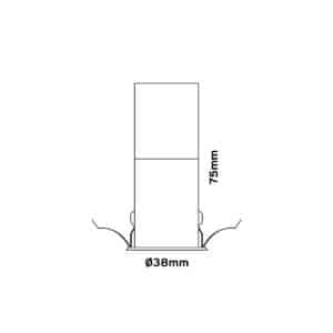 Keylight Spot-On Mini technical drawing