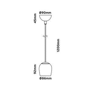 Keylight Venus P technical drawing
